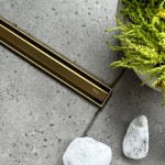 Трап душевой Rea Neox Slim Pro Gold Трап душевой Rea Neox Slim Pro Gold